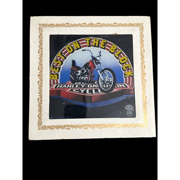 Harley-Davidson Other - Harley-Davidson "Best On The Block" Vintage Print 8"x8"  Official Licensed Produ